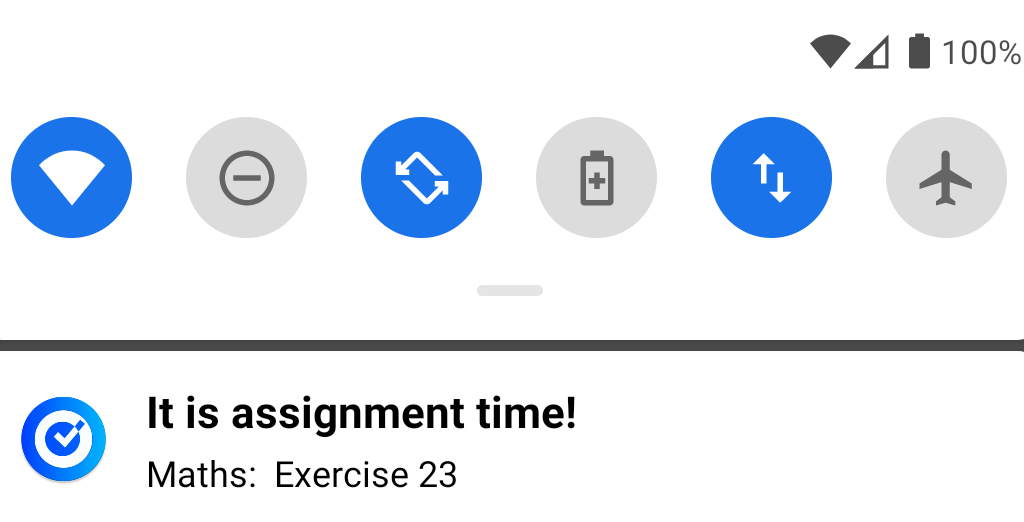 notification image